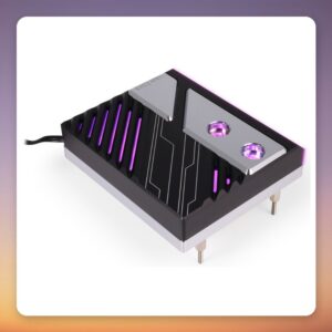 Alphacool Apex 1 AM5 CPU Water Block, Black/Silver, ARGB
