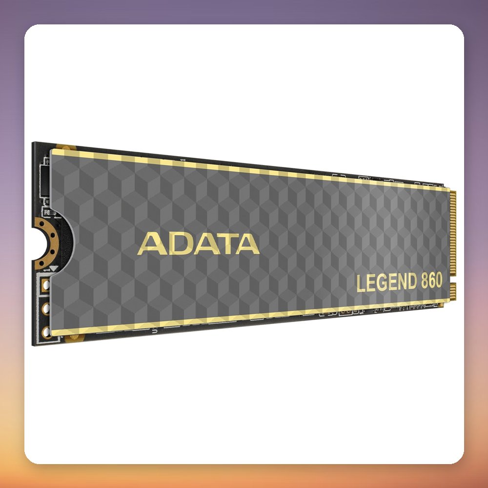 ADATA LEGEND 860 1 TB PCIe 4.0 x4 NVMe 2.0 M.2 2280 SSD with Heatsink – image 2