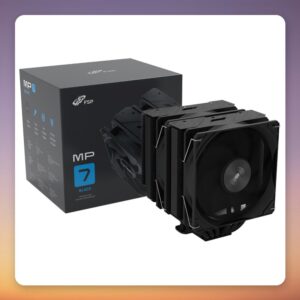 Fortron MP7 Black Dual Tower CPU Cooler, 6 Heatpipes, 2x 120 mm Fans