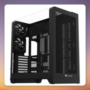 Thermaltake View 390 Air ATX Mid-Tower Case, Black, Tempered Glass