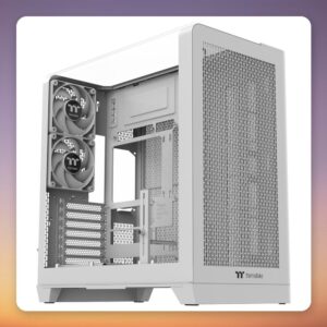 Thermaltake View 390 Air Snow White Mid Tower Case, Tempered Glass, 2x CT120 Fans