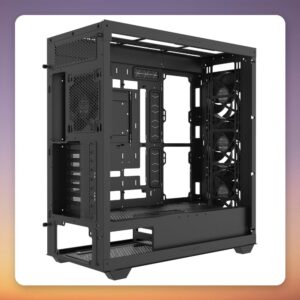 Thermaltake AX500 Big Tower Case, Black, Tempered Glass, E-ATX, 4 Fans