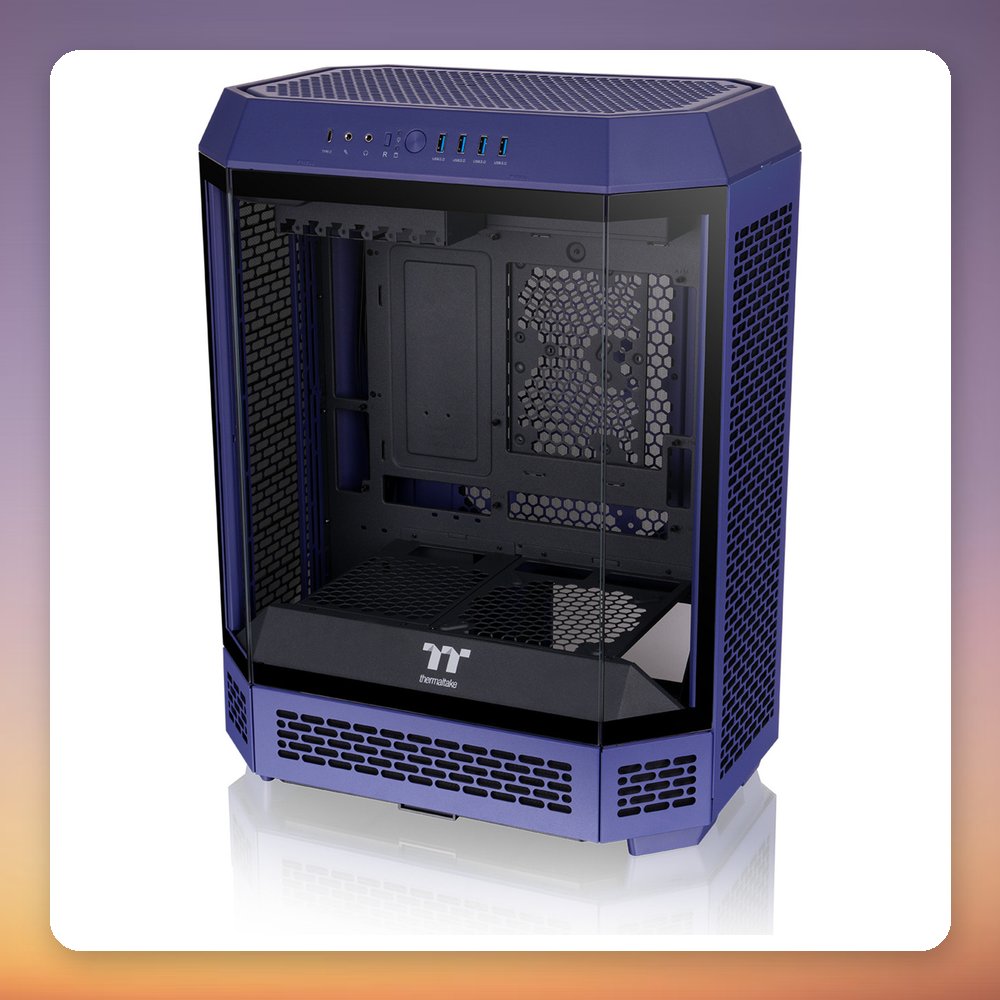 Thermaltake The Tower 600 Future Dusk ATX Mid-Tower Case, Violet, 3x Tempered Glass – image 3