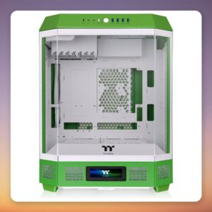 Thermaltake The Tower 600 Light-Year Green ATX Mid-Tower Case, 3x Tempered Glass