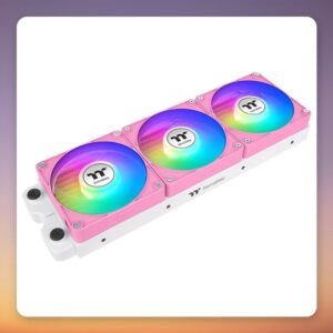 Thermaltake CT140 EX Reverse ARGB Sync 140 mm PWM Fan, Pink, 3-Pack