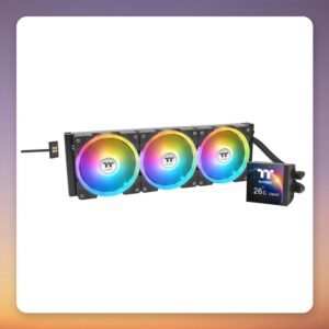 Thermaltake MAGFloe 420 Ultra ARGB Sync 420 mm AIO Liquid Cooler, Black