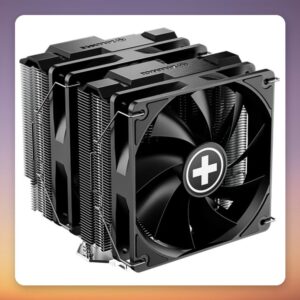Xilence Cryon M806D.B 2x 120 mm Dual Tower CPU Cooler, 260W TDP, Black