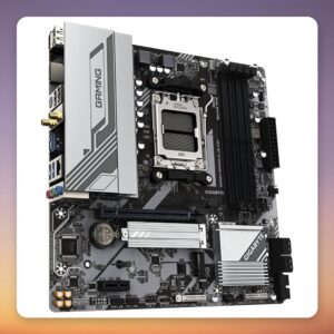 Gigabyte B650M Gaming Plus WIFI AM5 Micro ATX Motherboard, DDR5, Wi-Fi 6E