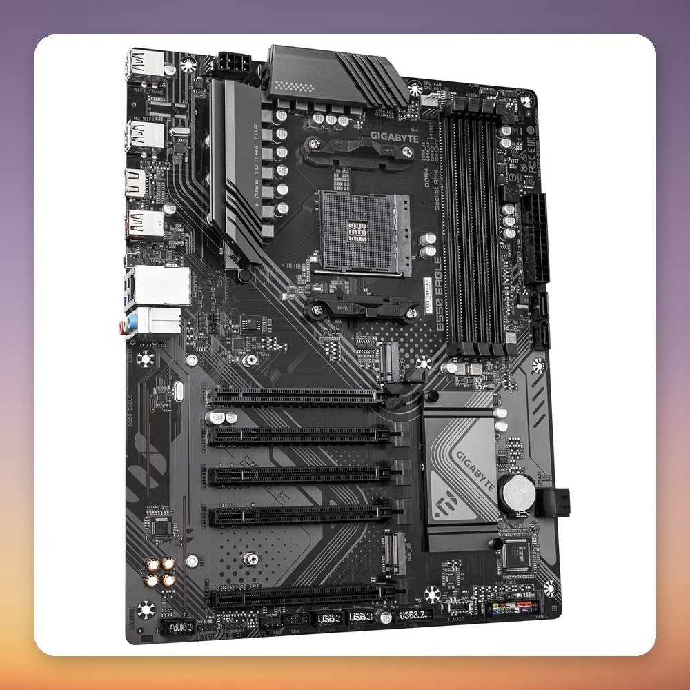 Gigabyte B550 EAGLE ATX Motherboard, AM4, DDR4, PCIe 4.0, Dual M.2 – image 3