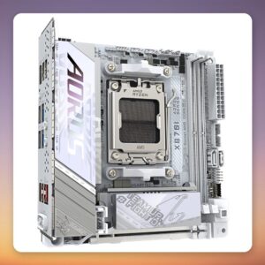 Gigabyte X870I AORUS PRO ICE AM5 Mini-ITX Motherboard, White, DDR5, Wi-Fi 7, USB4