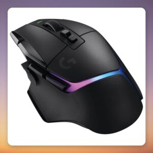 Logitech G502 X Plus Wireless Gaming Mouse, LIGHTSPEED, HERO 25K, Black