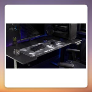 ENDORFY Crystal Black XL Gaming Mouse Pad, 900 x 400 mm, Black/Grey