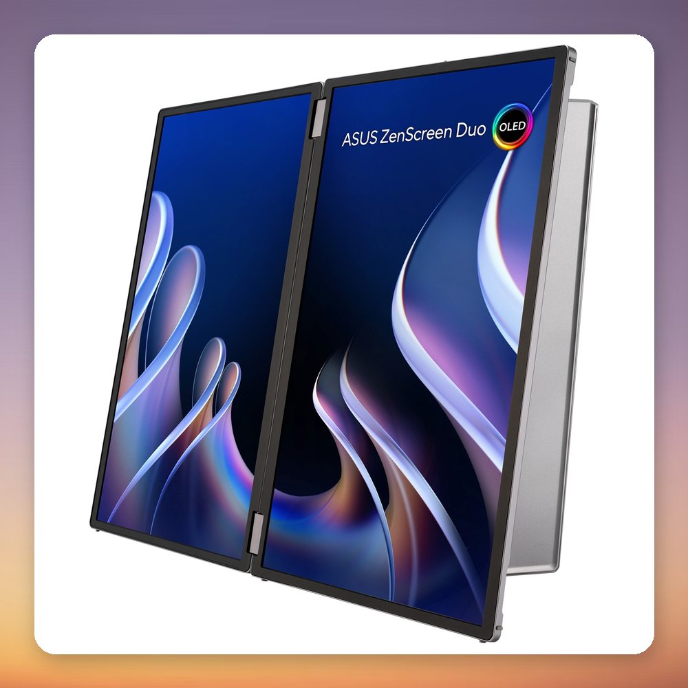 Asus ZenScreen Duo OLED MQ149CD 21-Inch Foldable Portable Dual OLED Monitor, 2x 1920x1200, Silver – image 3