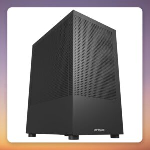 Fortron FSP S110-B Micro-ATX Mini Tower Case, Black, Mesh Front