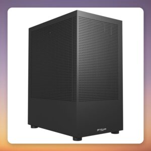 Fortron FSP S110-B Micro-ATX Mini Tower Case, Black, Mesh Front