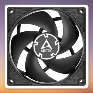 Arctic P9 PWM PST CO 92 mm PWM Case Fan, Black, Dual Ball Bearing