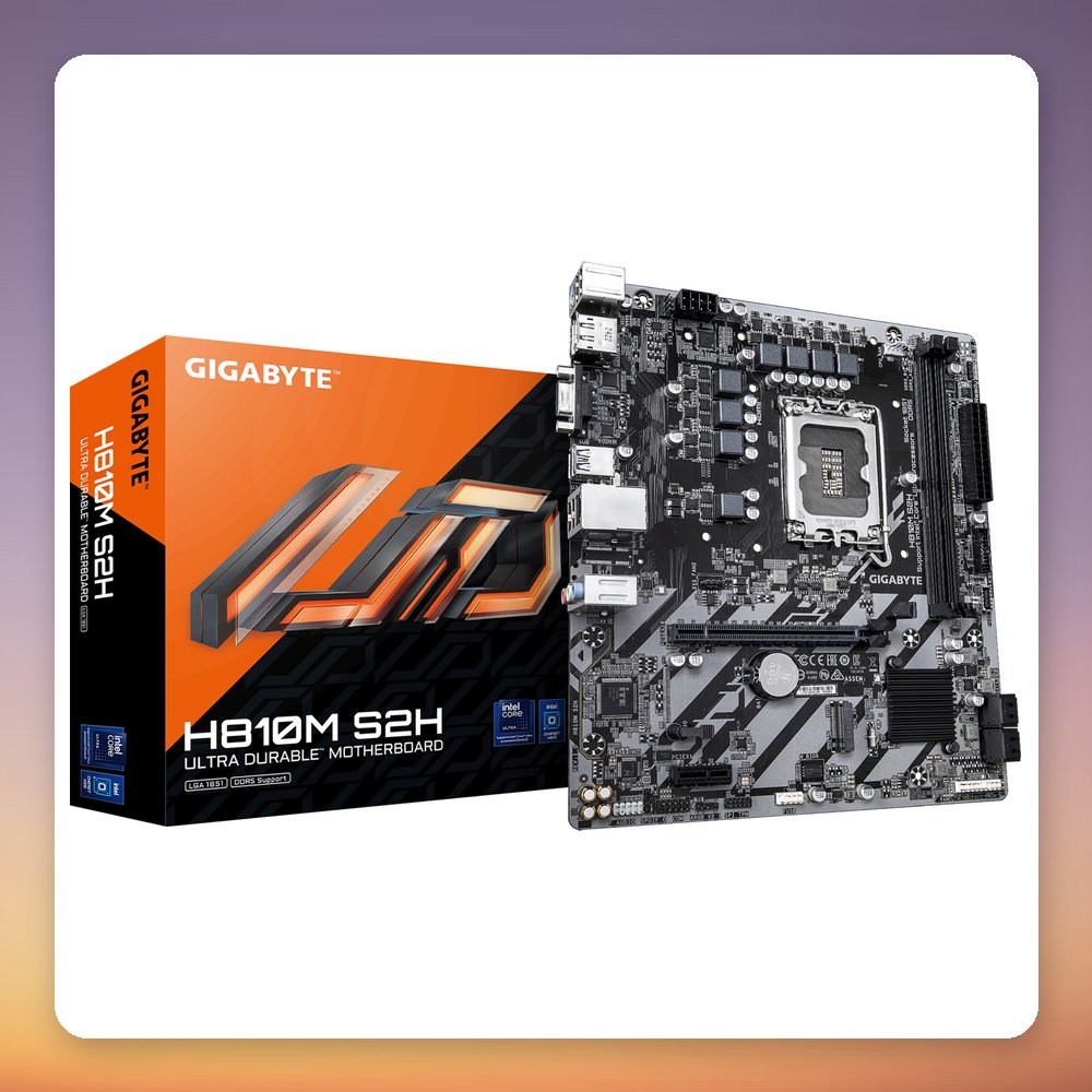 Gigabyte H810M S2H Intel H810 LGA 1851 DDR5 micro ATX Motherboard