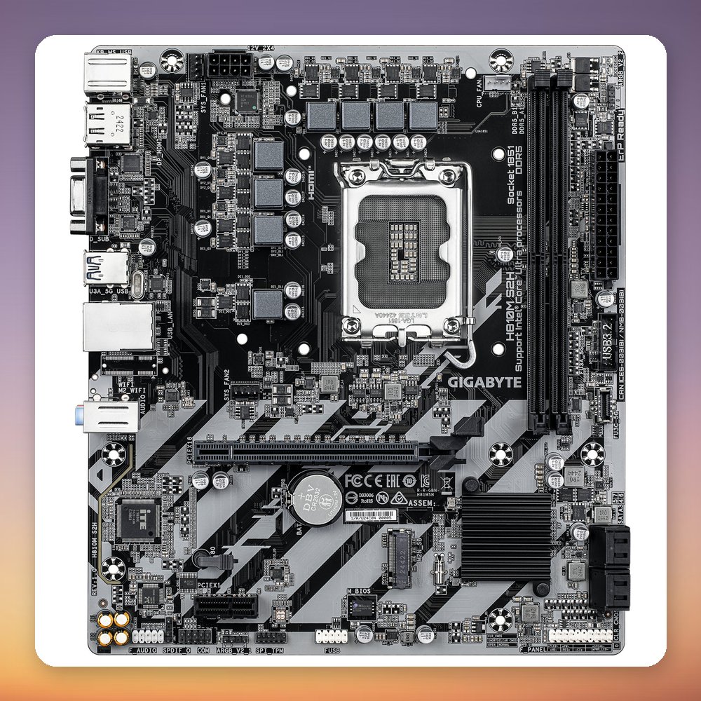 Gigabyte H810M S2H Intel H810 LGA 1851 DDR5 micro ATX Motherboard – image 2