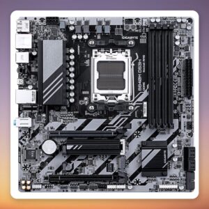 GIGABYTE B840M DS3H AM5 Micro-ATX Motherboard, DDR5, 2x M.2, 2.5GbE