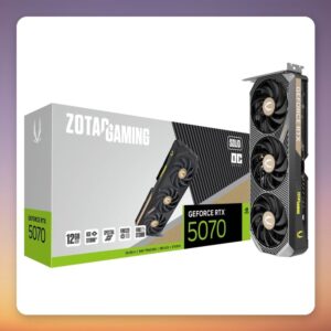 Zotac GeForce RTX 5070 Solid OC 12 GB GDDR7 Graphics Card, 3x DisplayPort 2.1b