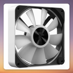 APNX FP2-120 120 mm PWM ARGB Fan, Black/White, Reverse Blade Included