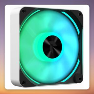 APNX FP2-120 PWM ARGB 120 mm Fan, White/Black, Reverse Flow Blade Included