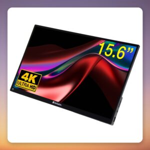 Verbatim PMT-15-4K 15.6″ 4K Portable Touchscreen Monitor, IPS, USB-C, HDR