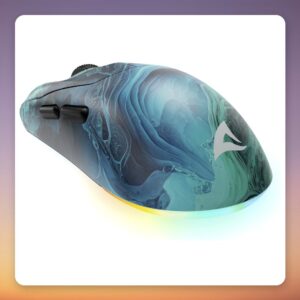 Sharkoon SKILLER SGM25W Ocean Wireless Gaming Mouse, 12000 DPI, 59 g, Turquoise/Blue