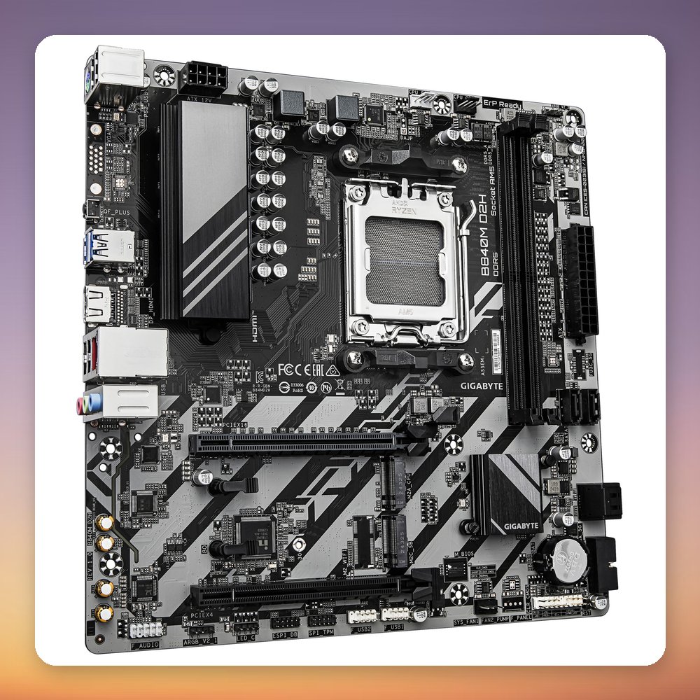 GIGABYTE B840M D2H AM5 Micro-ATX Motherboard, DDR5, 2.5GbE LAN – image 2