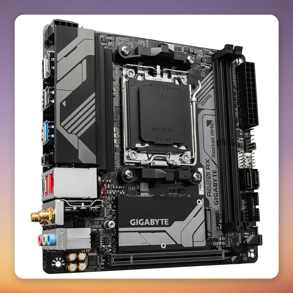 GigaByte A620I AX Mini-ITX AM5 Motherboard, AMD A620, DDR5, Wi-Fi 6E – image 2