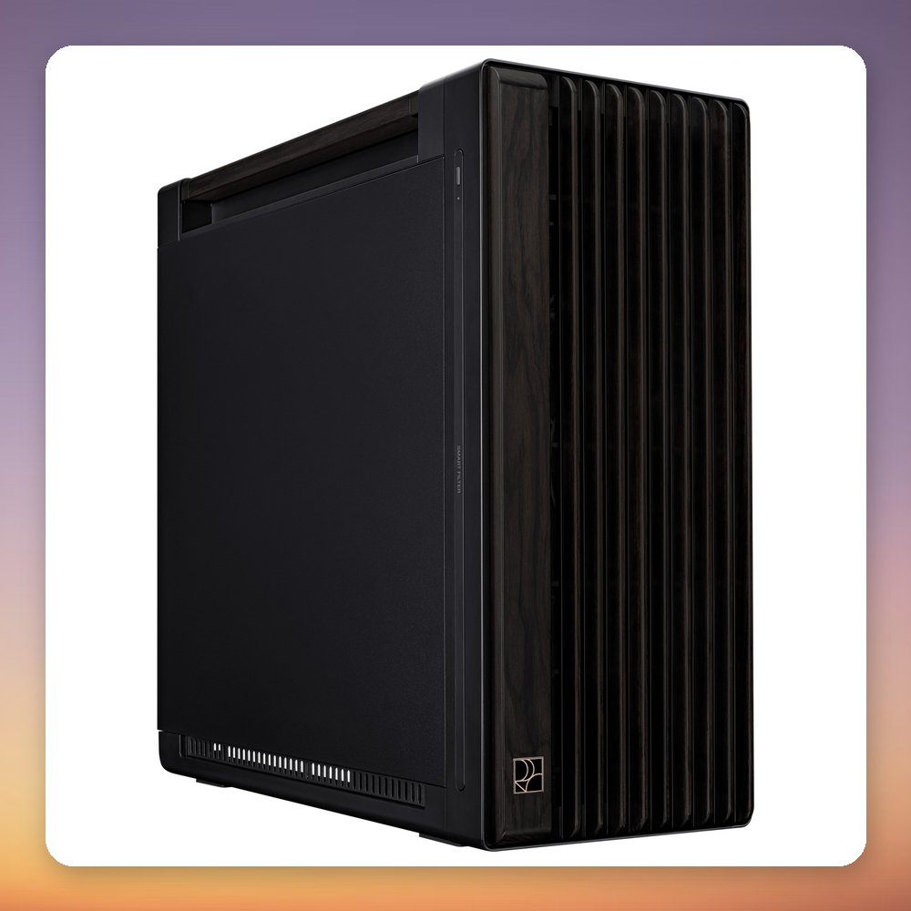 Asus ProArt PA602 Wood Edition Metal Panel Midi Tower, Black/Wood, E-ATX