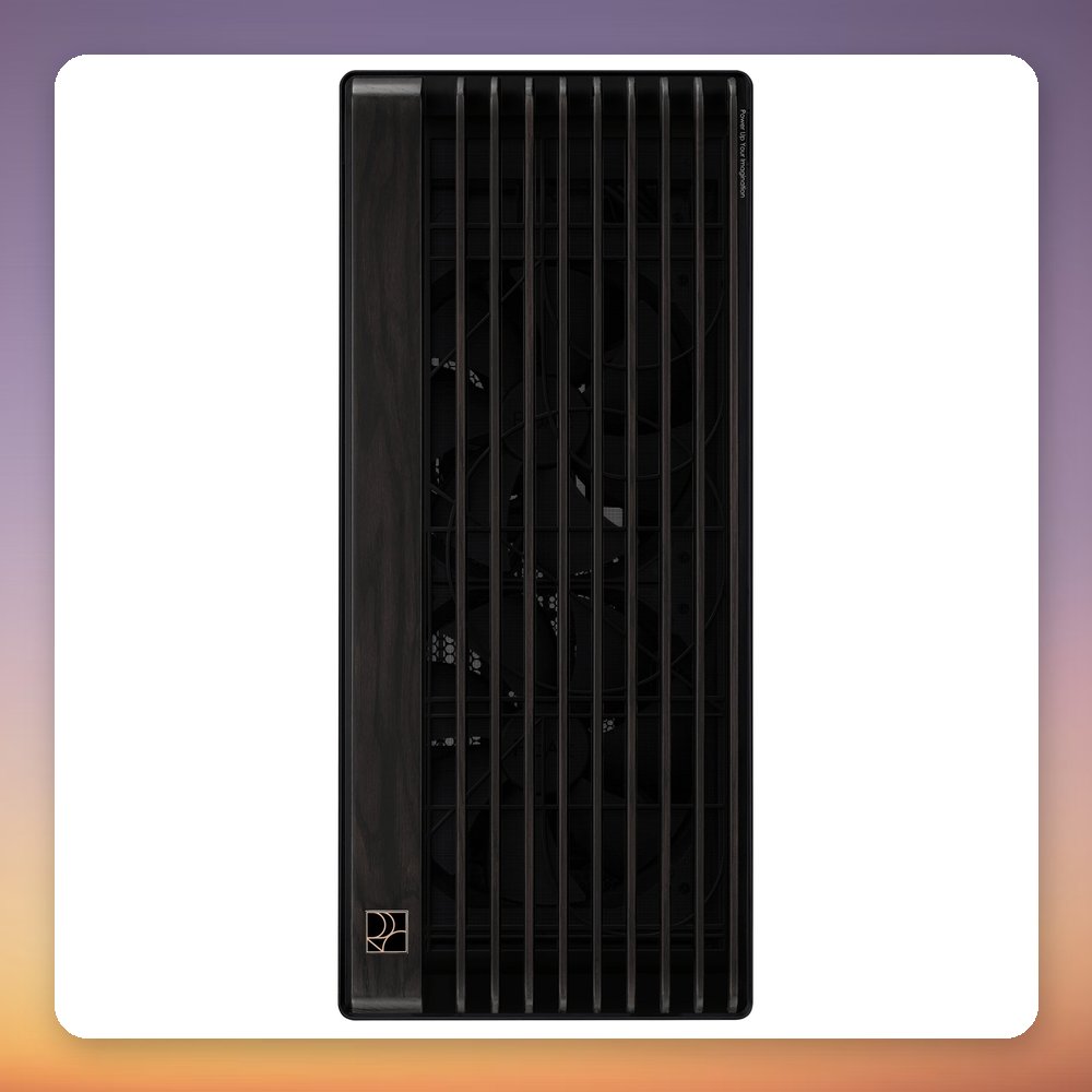 Asus ProArt PA602 Wood Edition Metal Panel Midi Tower, Black/Wood, E-ATX – image 2