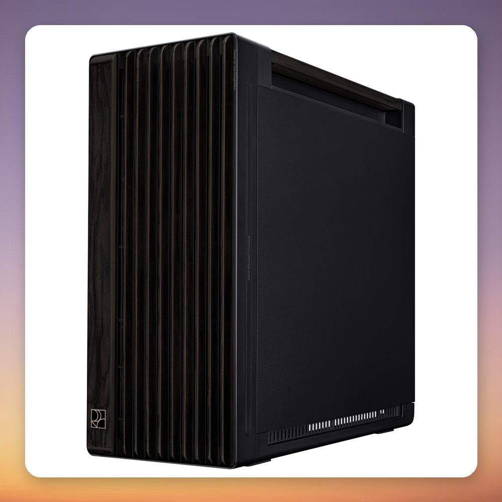 Asus ProArt PA602 Wood Edition Metal Panel Midi Tower, Black/Wood, E-ATX – image 3