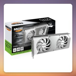 Inno3D GeForce RTX 5070 TWIN X2 OC 12 GB GDDR7 Graphics Card, White