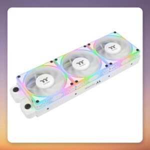 Thermaltake TOUGHFAN EX 140 ARGB Sync 140 mm Case Fan, White, 3-Pack
