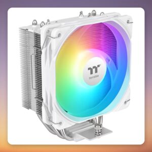 Thermaltake UX400 ARGB Sync White 120 mm CPU Cooler, 4 Heatpipes, 200W TDP
