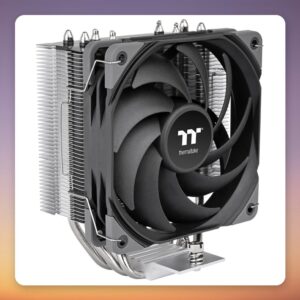 Thermaltake UX400 120 mm CPU Air Cooler, 4 Heatpipes, AM4/AM5, Black/Silver