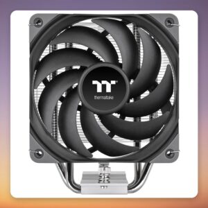 Thermaltake UX400 120 mm CPU Air Cooler, 4 Heatpipes, AM4/AM5, Black/Silver