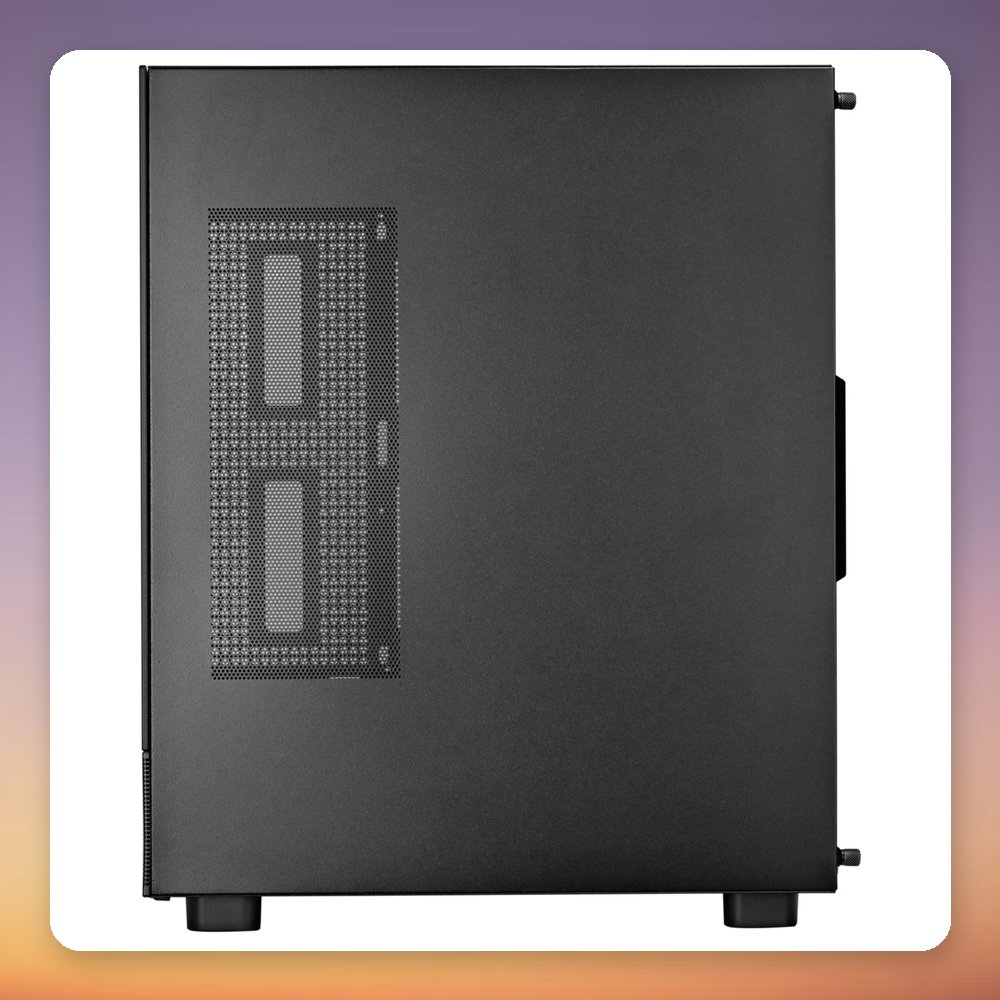 Silverstone Lucid 04 Micro-ATX Mini Tower Case, Black, 2x Tempered Glass, ARGB – image 6