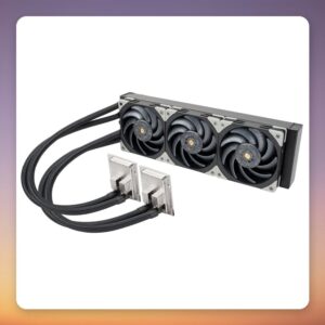 SilverStone SST-XE360PDD 360 mm Dual-CPU AIO Liquid Cooler, Black/Silver