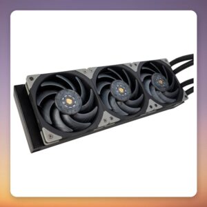 SilverStone SST-XE360PDD 360 mm Dual-CPU AIO Liquid Cooler, Black/Silver