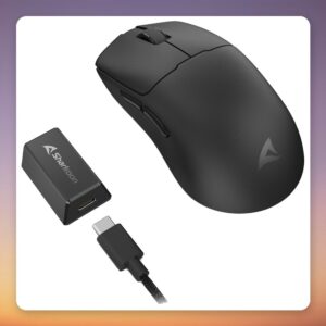 Sharkoon SKILLER SGM70W 49 g Wireless Gaming Mouse, PixArt PAW3395, 26000 DPI, Black