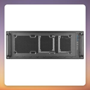 SilverStone RM45-360 4U Rackmount Server Case, Black, E-ATX/SSI-EEB, 360 mm Radiator Support