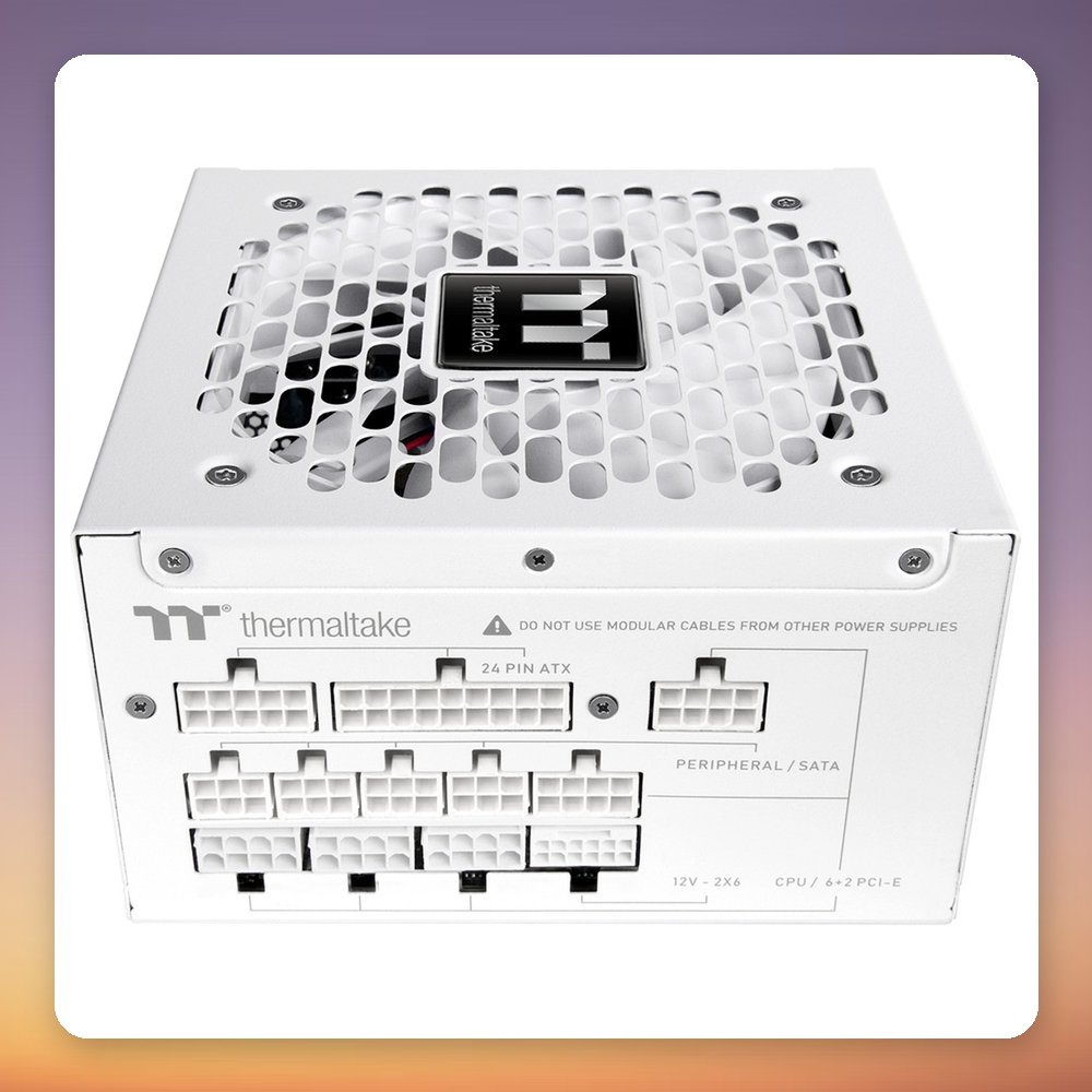Thermaltake Toughpower GT Snow 1000W 80 PLUS Gold ATX 3.1 Fully Modular PSU, White – image 3