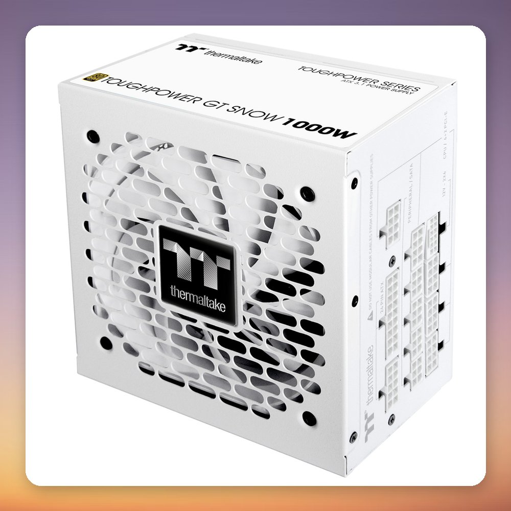 Thermaltake Toughpower GT Snow 1000W 80 PLUS Gold ATX 3.1 Fully Modular PSU, White – image 6