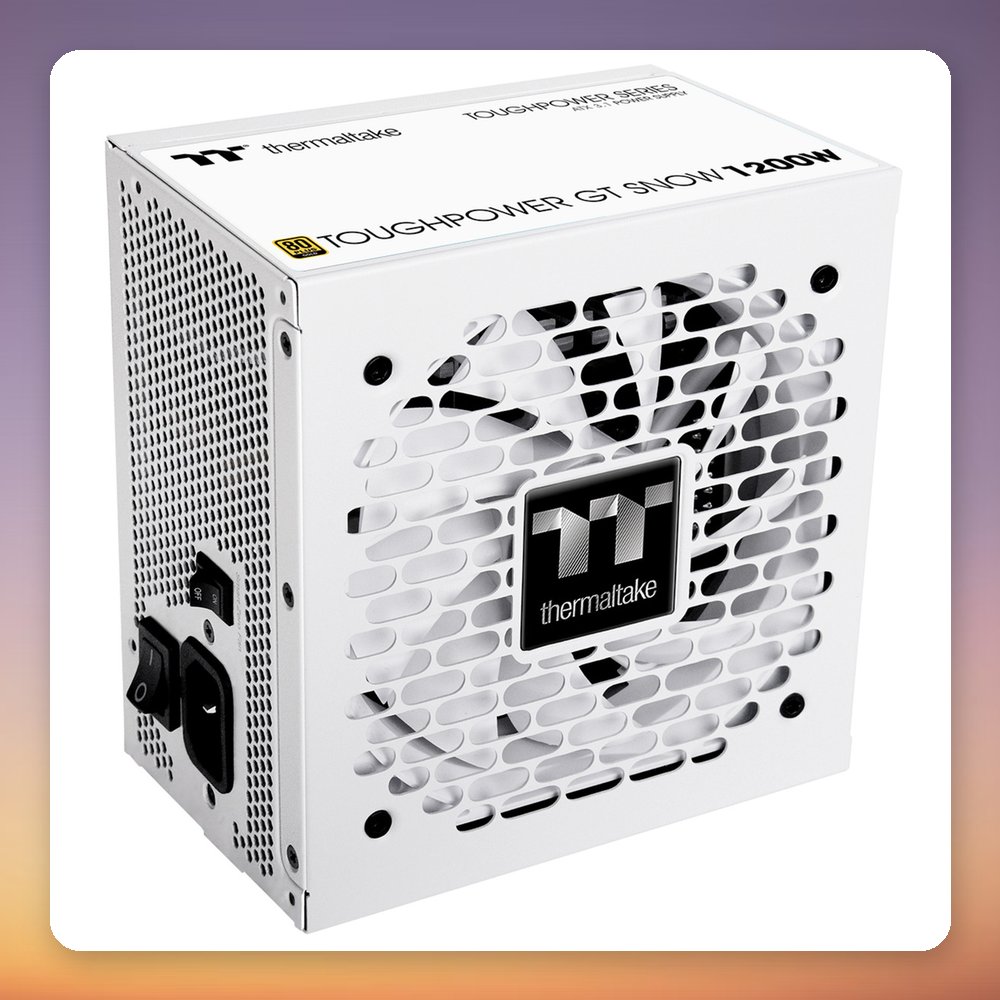 Thermaltake Toughpower GT Snow 1200W 80 PLUS Gold ATX 3.1 Fully Modular PSU, White – image 4