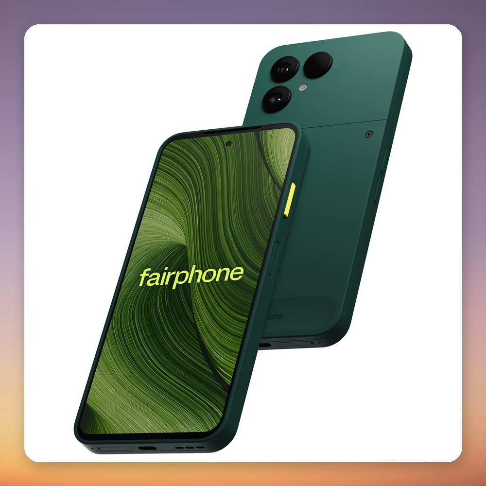 Fairphone 6 256 GB 5G Smartphone, 8 GB RAM, 6.31" 120 Hz OLED, Forest Green
