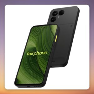 Fairphone 6 256 GB 5G Smartphone, 8 GB RAM, Horizon Black, Android 15