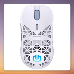 Endorfy LIV Plus Wireless Onyx White Gaming Mouse, 26000 DPI, 69 g, Charging Dock