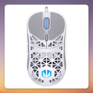 ENDORFY LIV Onyx White 12000 DPI Wired Ultralight Gaming Mouse, White